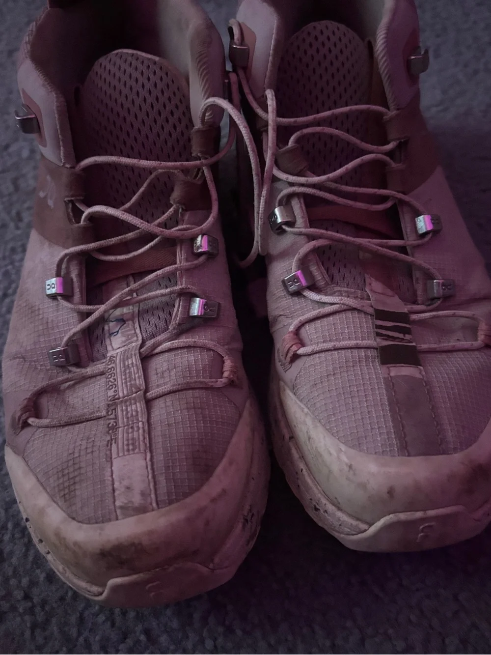 Women's Dusty Pink Trail Sneakers